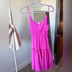Vibrant Pink Sleeveless Dress